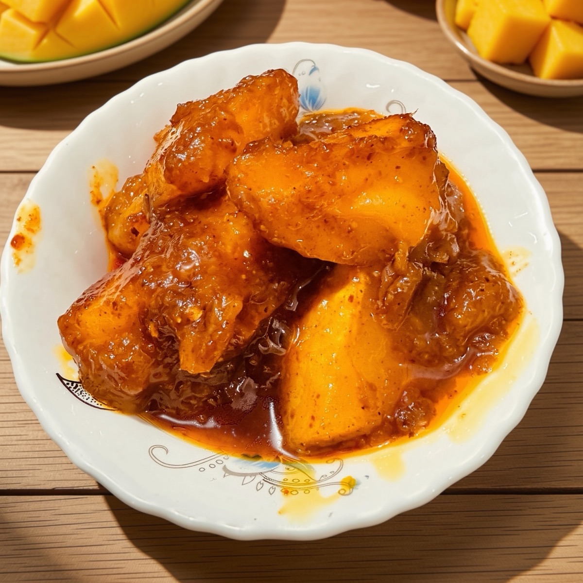 আমের আচার (টক + ঝাল + মিষ্টি) – Sweet, Sour & Spicy Mango Pickle (Aamer Achar)
